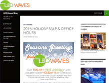 Tablet Screenshot of blog.ledwaves.com